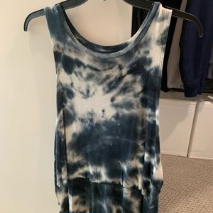 Tie dye crop tank top